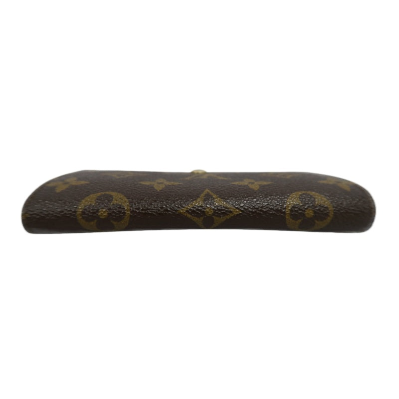 LOUIS VUITTON Porte-Monnaie Billets Compact Monogram Wallet Pvc Brown Gold Hardware