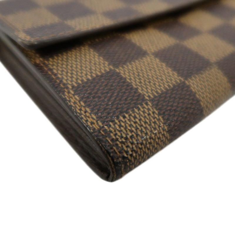 LOUIS VUITTON Portefeuille Sarah Wallet, Damier PVC, Brown