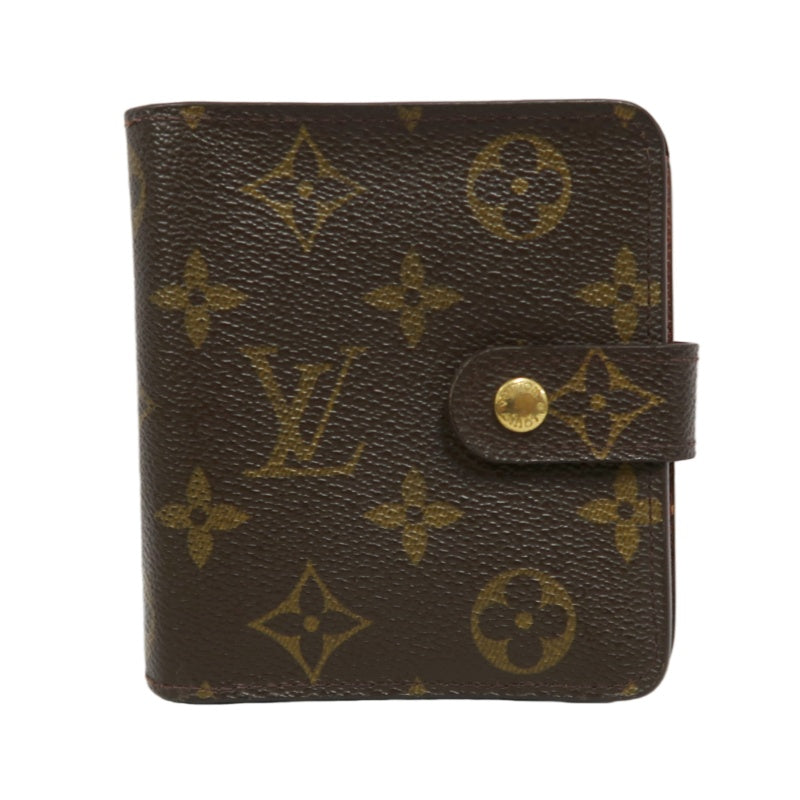 LOUIS VUITTON　Vuitton Monogram Wallet, Brown PVC Short Wallet