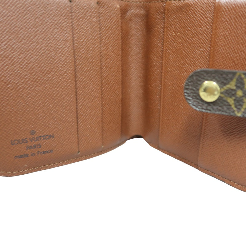LOUIS VUITTON　Vuitton Monogram Wallet, Brown PVC Short Wallet