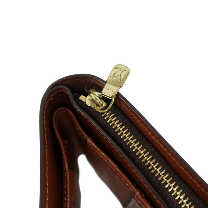 LOUIS VUITTON　Vuitton Monogram Wallet, Brown PVC Short Wallet