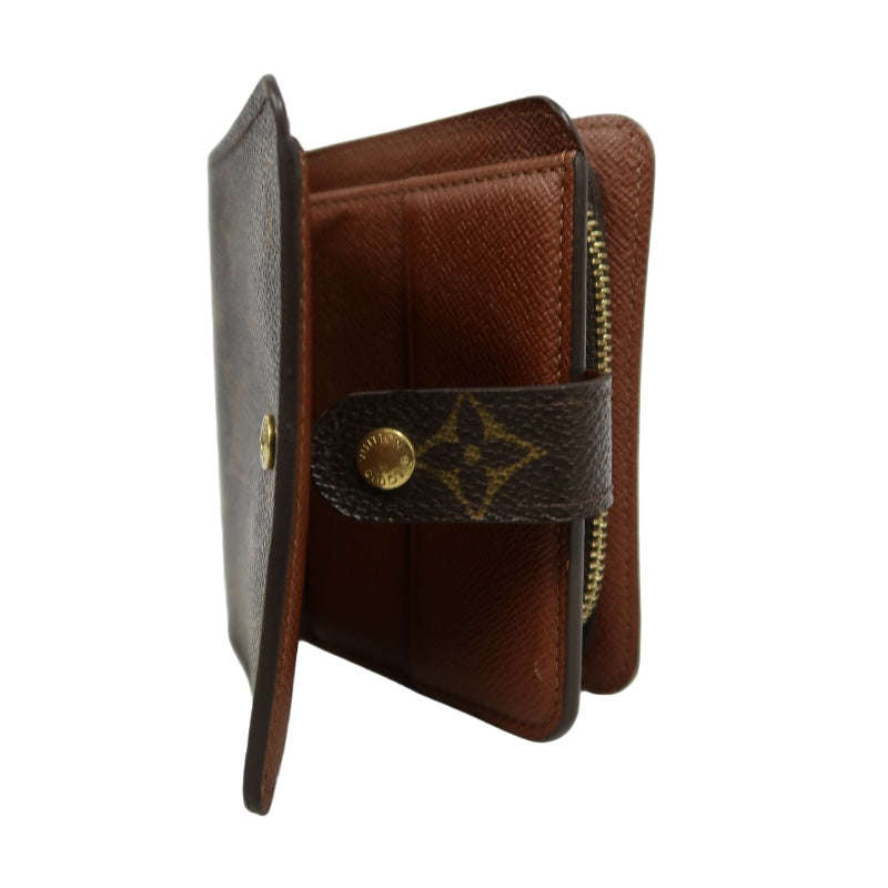 LOUIS VUITTON　Vuitton Monogram Wallet, Brown PVC Short Wallet