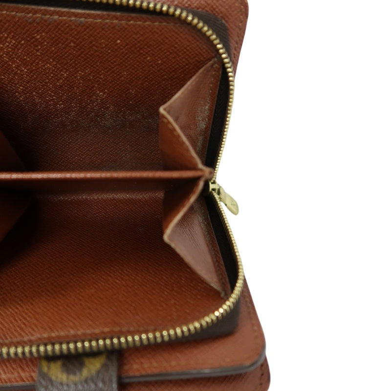 LOUIS VUITTON　Vuitton Monogram Wallet, Brown PVC Short Wallet