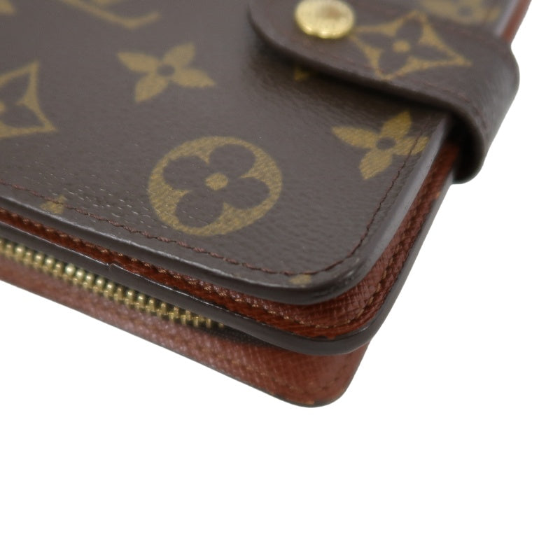 LOUIS VUITTON　Vuitton Monogram Wallet, Brown PVC Short Wallet