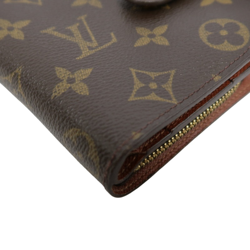 LOUIS VUITTON　Vuitton Monogram Wallet, Brown PVC Short Wallet