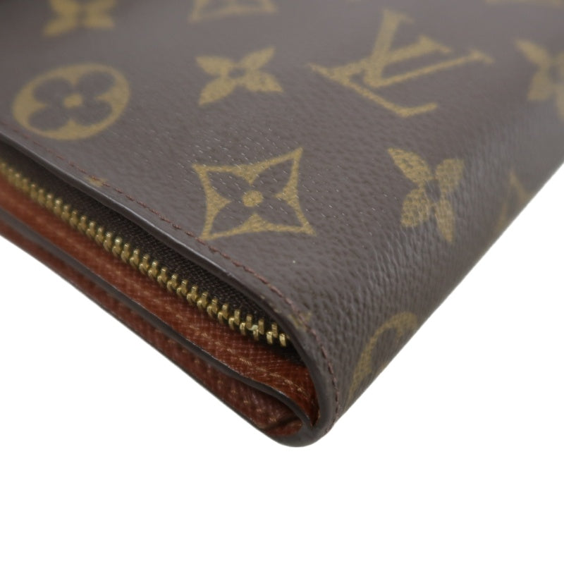 LOUIS VUITTON　Vuitton Monogram Wallet, Brown PVC Short Wallet