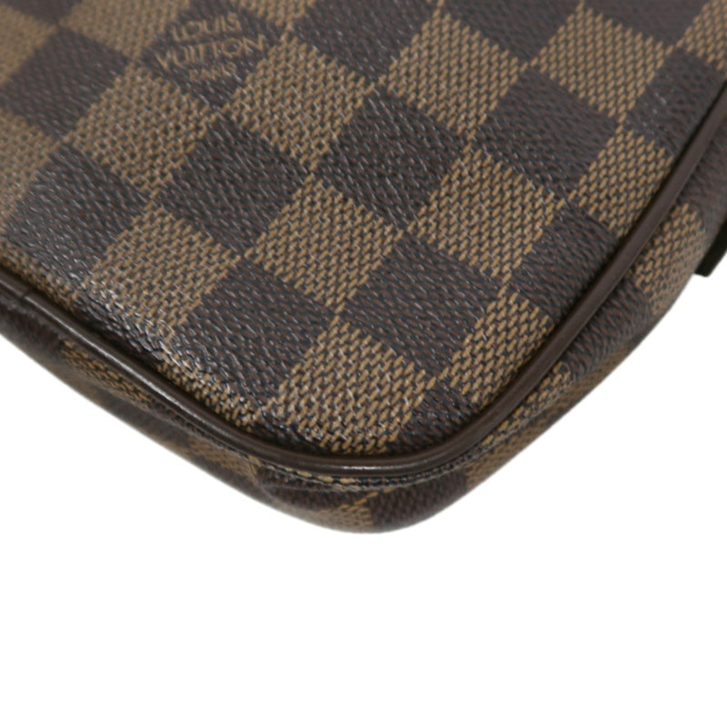 LOUIS VUITTON Lift Damier Pouch Shoulder Bag Pvc Brown Gold Hardware