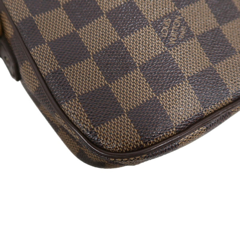 LOUIS VUITTON Lift Damier Pouch Shoulder Bag Pvc Brown Gold Hardware