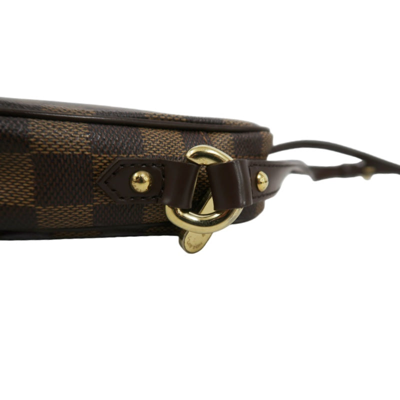 LOUIS VUITTON Lift Damier Pouch Shoulder Bag Pvc Brown Gold Hardware