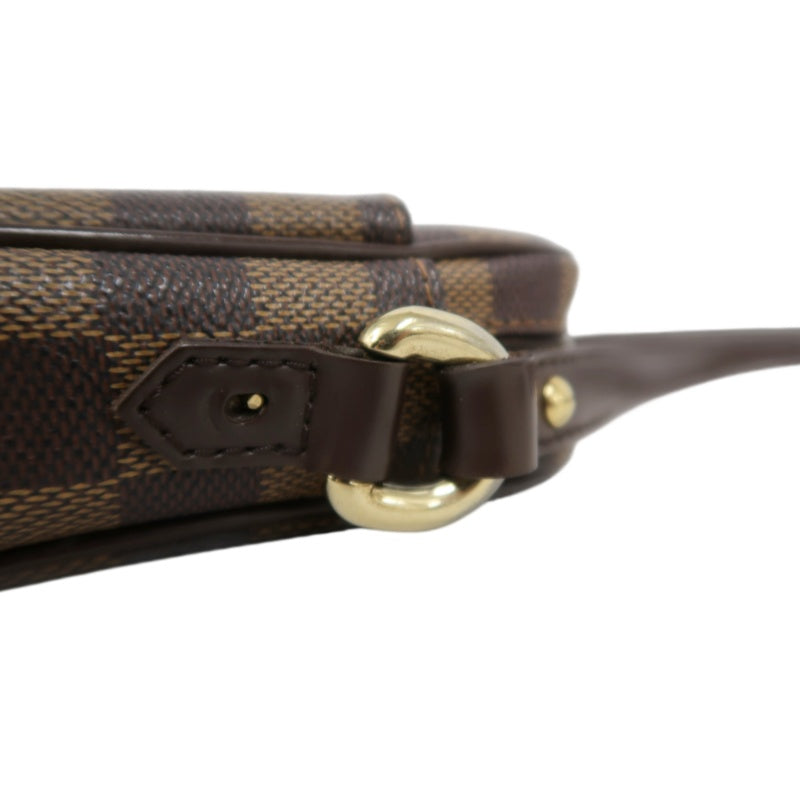 LOUIS VUITTON Lift Damier Pouch Shoulder Bag Pvc Brown Gold Hardware