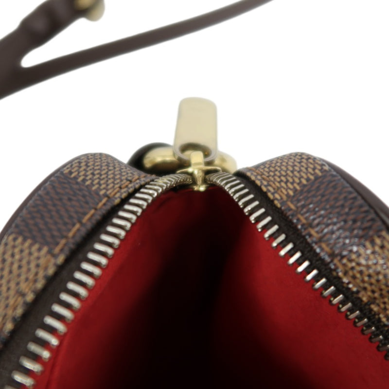 LOUIS VUITTON Lift Damier Pouch Shoulder Bag Pvc Brown Gold Hardware