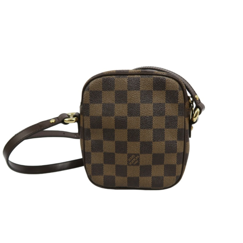 LOUIS VUITTON Lift Damier Pouch Shoulder Bag Pvc Brown Gold Hardware