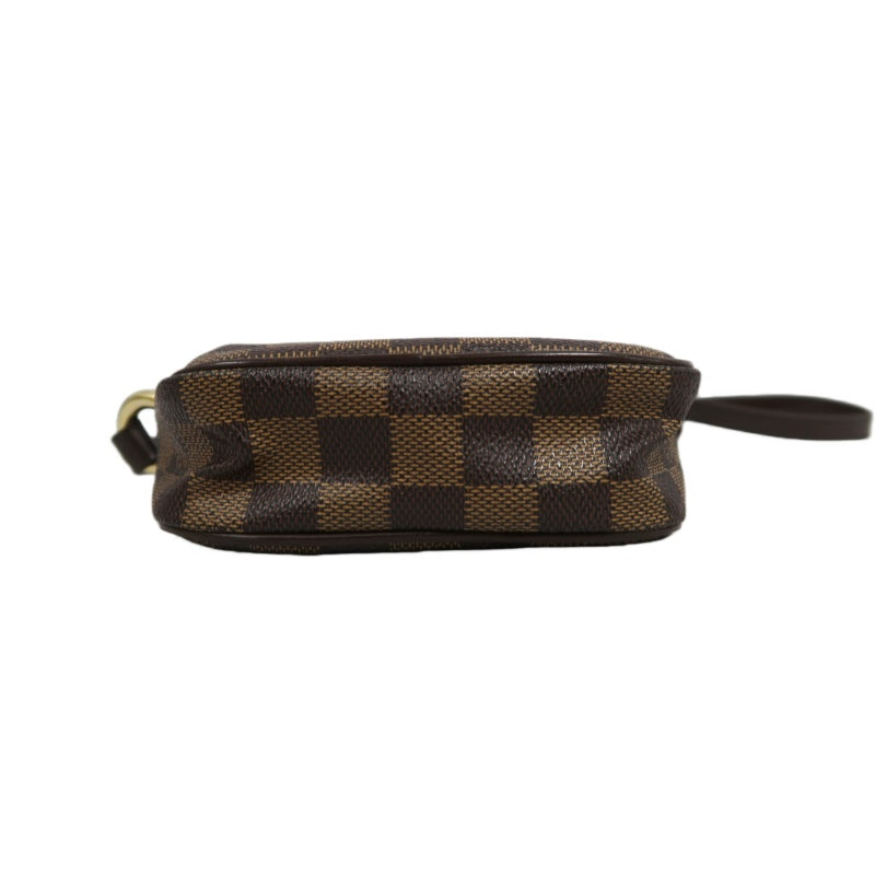 LOUIS VUITTON Lift Damier Pouch Shoulder Bag Pvc Brown Gold Hardware