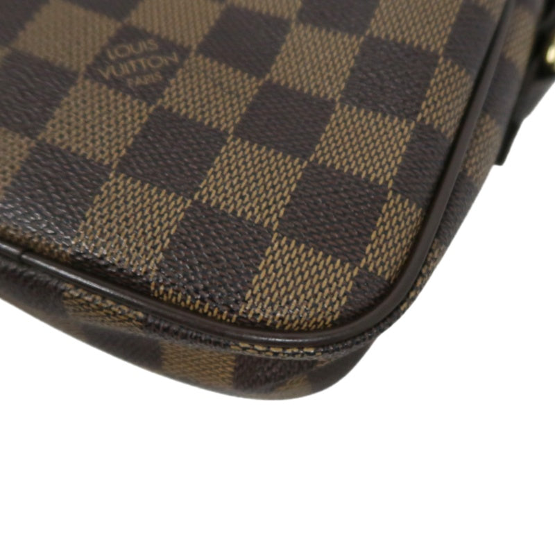 LOUIS VUITTON Lift Damier Pouch Shoulder Bag Pvc Brown Gold Hardware