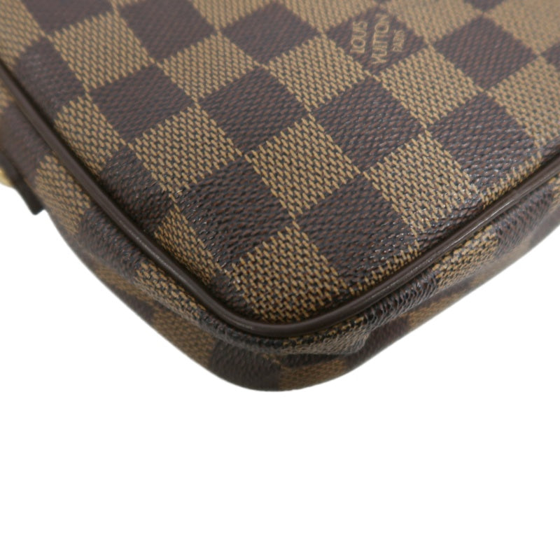 LOUIS VUITTON Lift Damier Pouch Shoulder Bag Pvc Brown Gold Hardware
