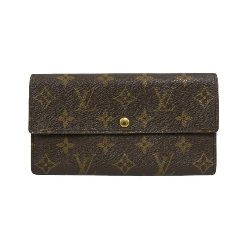 LOUIS VUITTON Portefeuille Sarah Monogram Brown PVC Dot Wallet