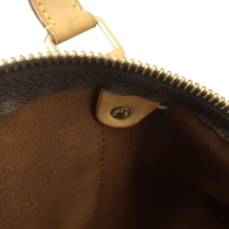 LOUIS VUITTON Keepall 55 Bandouliere Monogram Travel Boston Bag Pvc Brown With Lock, 2 Keys, Shoulder Strap, Name Tag And Dust Bag