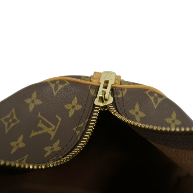 LOUIS VUITTON Keepall 55 Bandouliere Monogram Travel Boston Bag Pvc Brown With Lock, 2 Keys, Shoulder Strap, Name Tag And Dust Bag