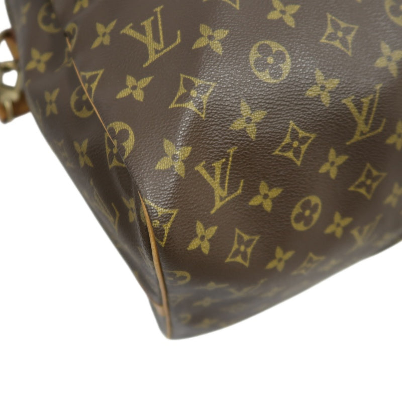 LOUIS VUITTON Keepall 55 Bandouliere Monogram Travel Boston Bag Pvc Brown With Lock, 2 Keys, Shoulder Strap, Name Tag And Dust Bag