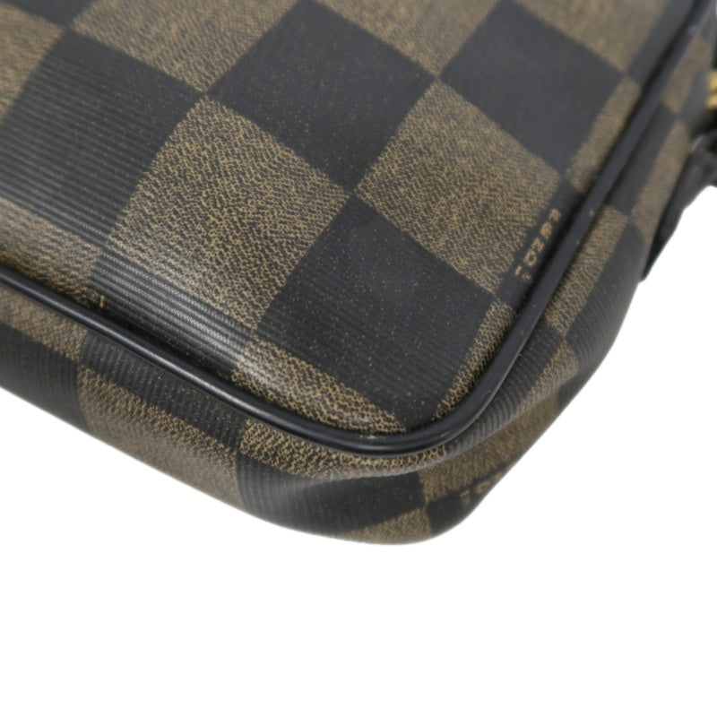 FENDI Pecan Shoulder Bag Brown Gold Hardware PVC Crossbody Bag