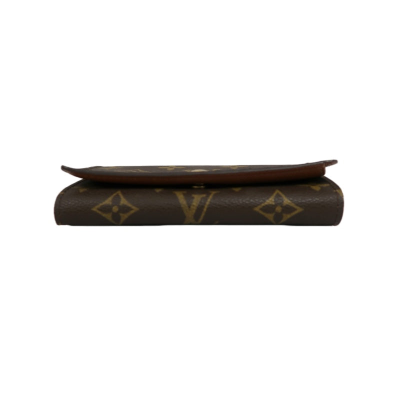 LOUIS VUITTON Monogram Porte-Monnaie Tresor Wallet PVC Brown Gold Snap Hardware