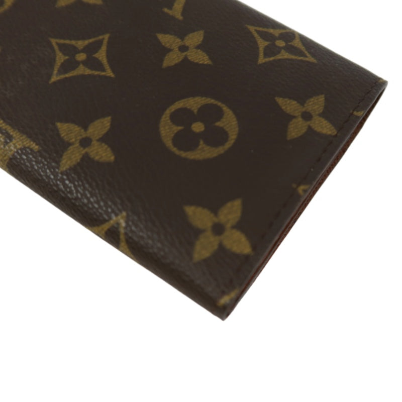 LOUIS VUITTON Monogram Porte-Monnaie Tresor Wallet PVC Brown Gold Snap Hardware