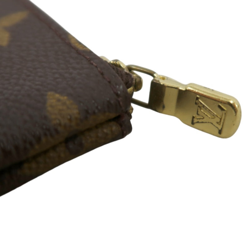 LOUIS VUITTON  Pochette Cle Monogram Brown PVC Coin Case