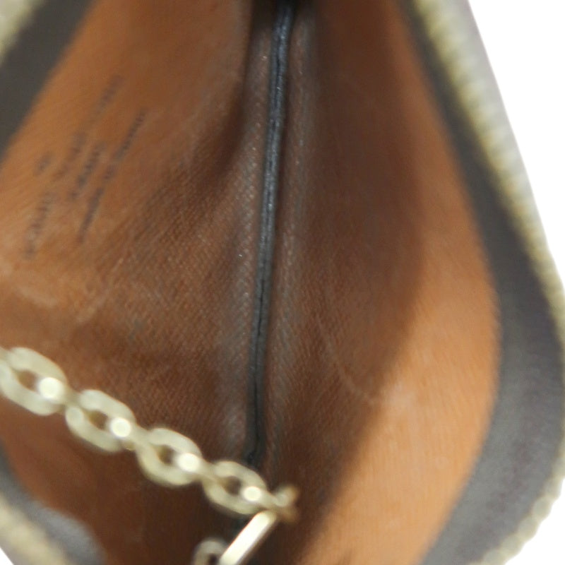 LOUIS VUITTON  Pochette Cle Monogram Brown PVC Coin Case