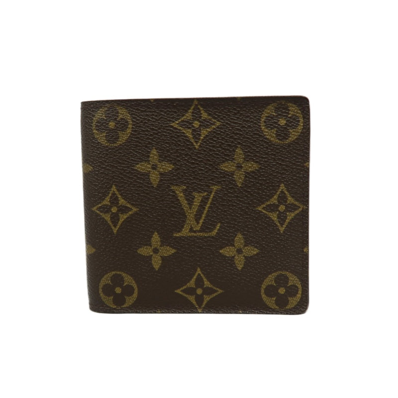LOUIS VUITTON Monogram Bifold Wallet PVC Brown