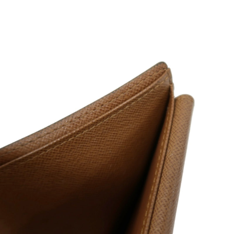 LOUIS VUITTON Monogram Bifold Wallet PVC Brown
