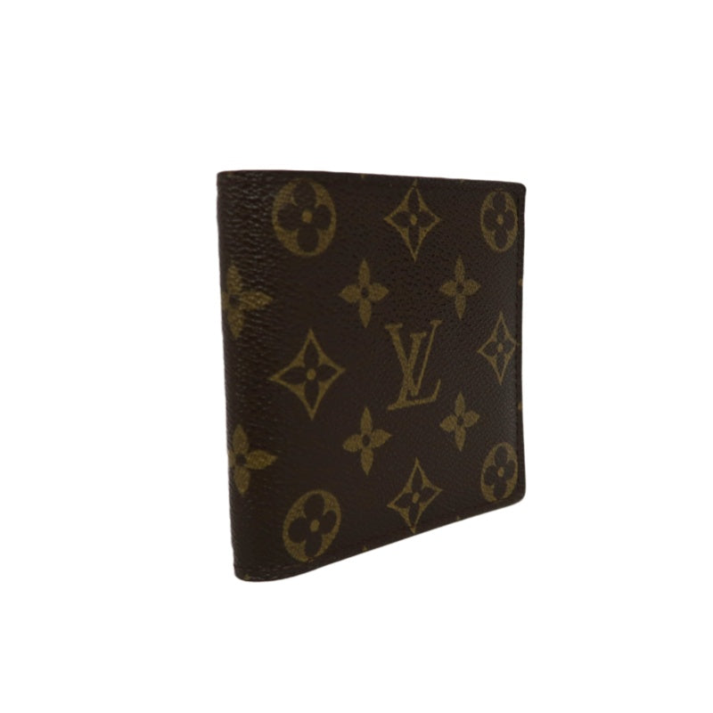 LOUIS VUITTON Monogram Bifold Wallet PVC Brown