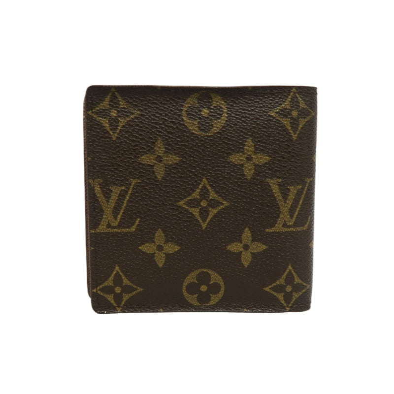 LOUIS VUITTON Monogram Bifold Wallet PVC Brown