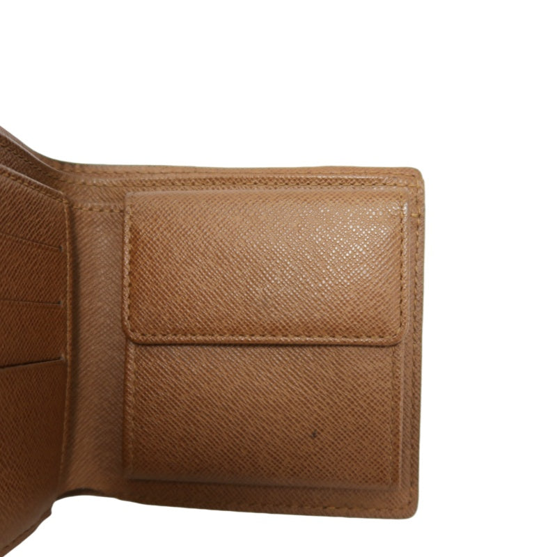 LOUIS VUITTON Monogram Bifold Wallet PVC Brown