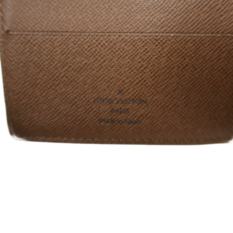 LOUIS VUITTON Monogram Bifold Wallet PVC Brown
