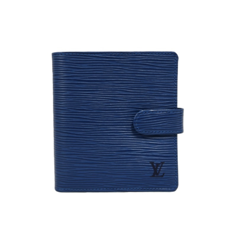 LOUIS VUITTON Epi Leather Porte-Billets Wallet Blue