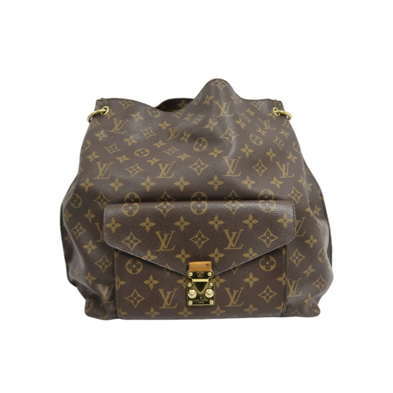 LOUIS VUITTON Metis Monogram Brown Shoulder Bag with Shoulder Strap