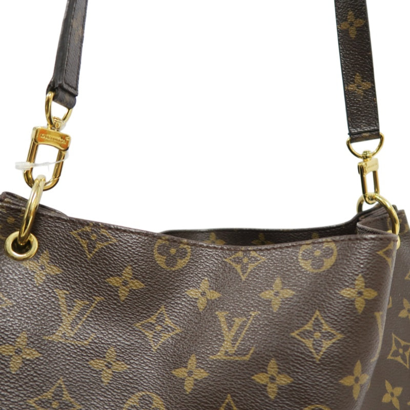 LOUIS VUITTON Metis Monogram Brown Shoulder Bag with Shoulder Strap