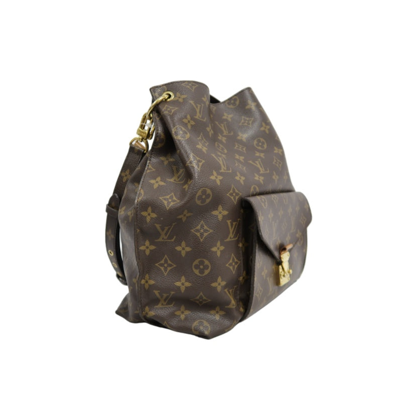 LOUIS VUITTON Metis Monogram Brown Shoulder Bag with Shoulder Strap