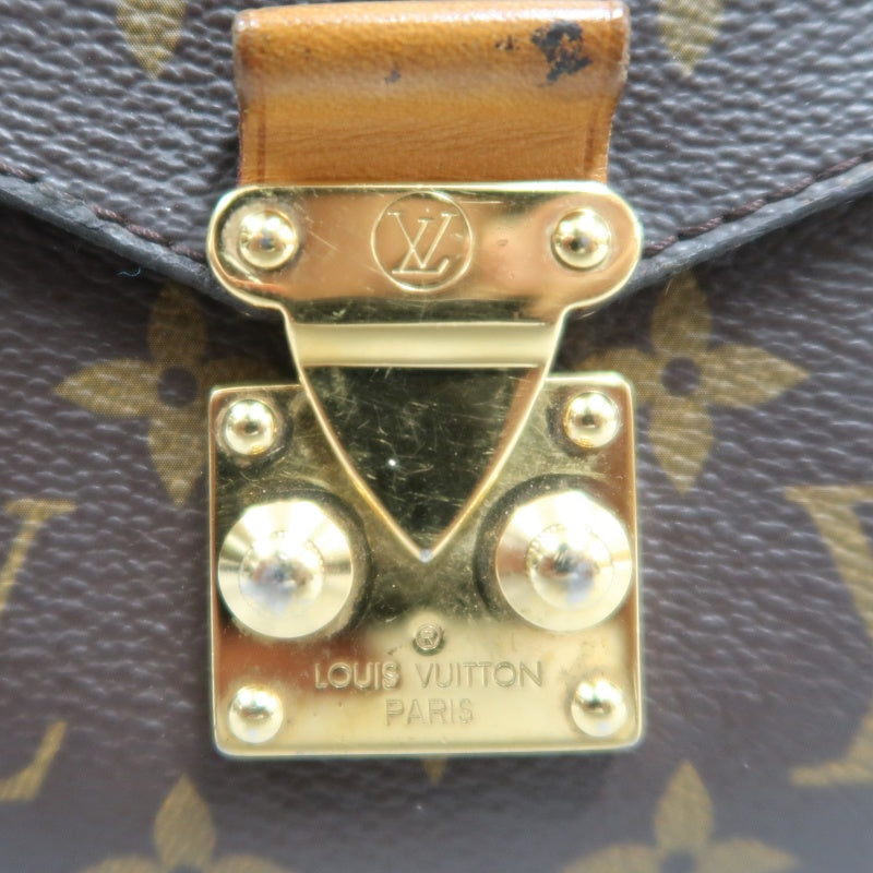 LOUIS VUITTON Metis Monogram Brown Shoulder Bag with Shoulder Strap