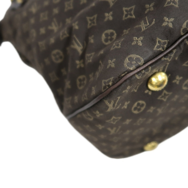 LOUIS VUITTON Ballade Monogram Ideal Shoulder Bag Brown Denim