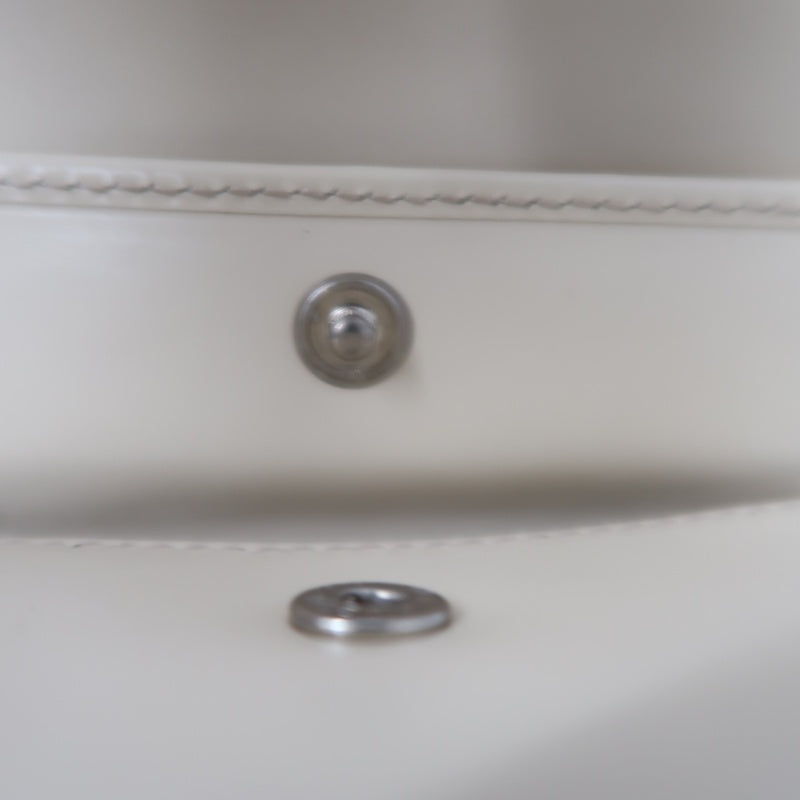 SALVATORE FERRAGAMO GANCINI BIFOLD WALLET CANVAS LEATHER BEIGE SILVER GANCINI BUCKLE HARDWARE
