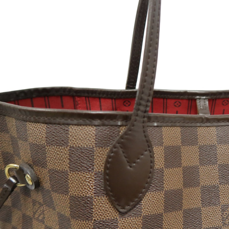 LOUIS VUITTON Damier Neverfull Tote Bag Canvas Brown