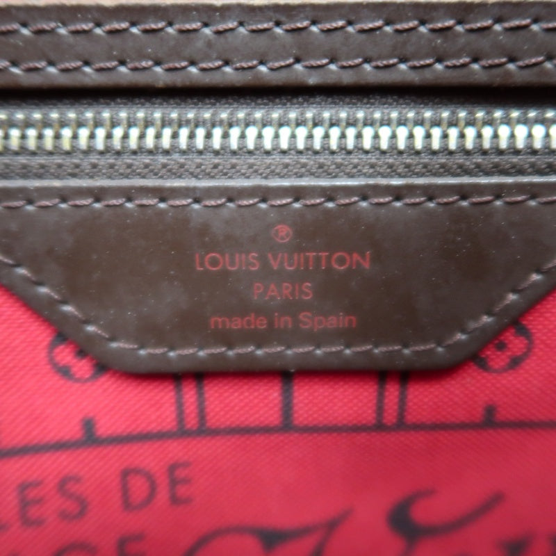 LOUIS VUITTON Damier Neverfull Tote Bag Canvas Brown
