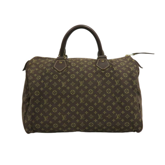 LOUIS VUITTON Speedy 30 Monogram Ideal Handbag Brown Denim