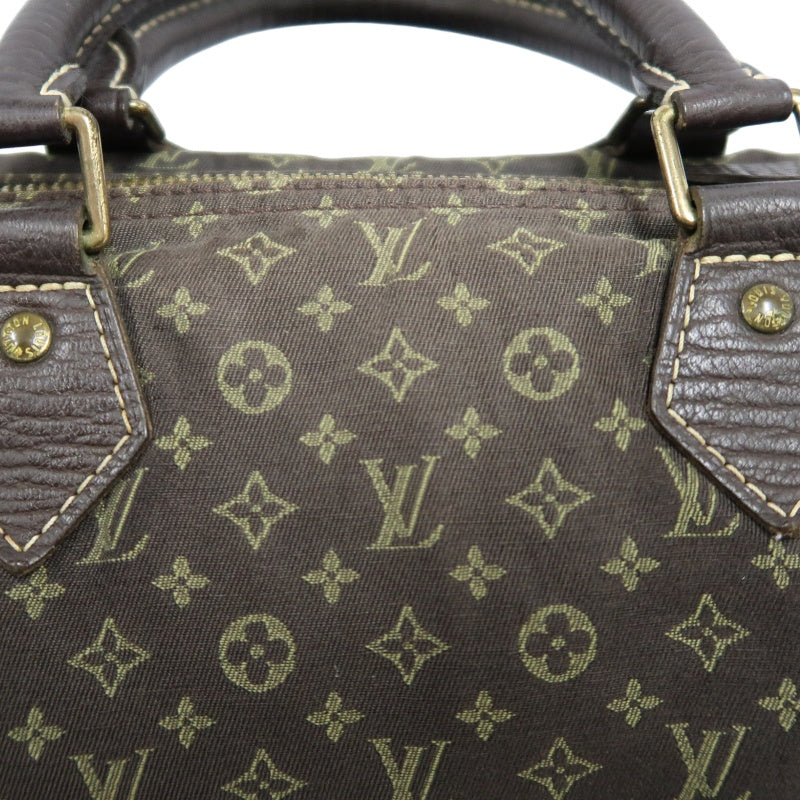LOUIS VUITTON Speedy 30 Monogram Ideal Handbag Brown Denim