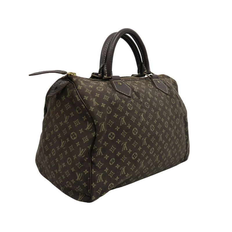 LOUIS VUITTON Speedy 30 Monogram Ideal Handbag Brown Denim