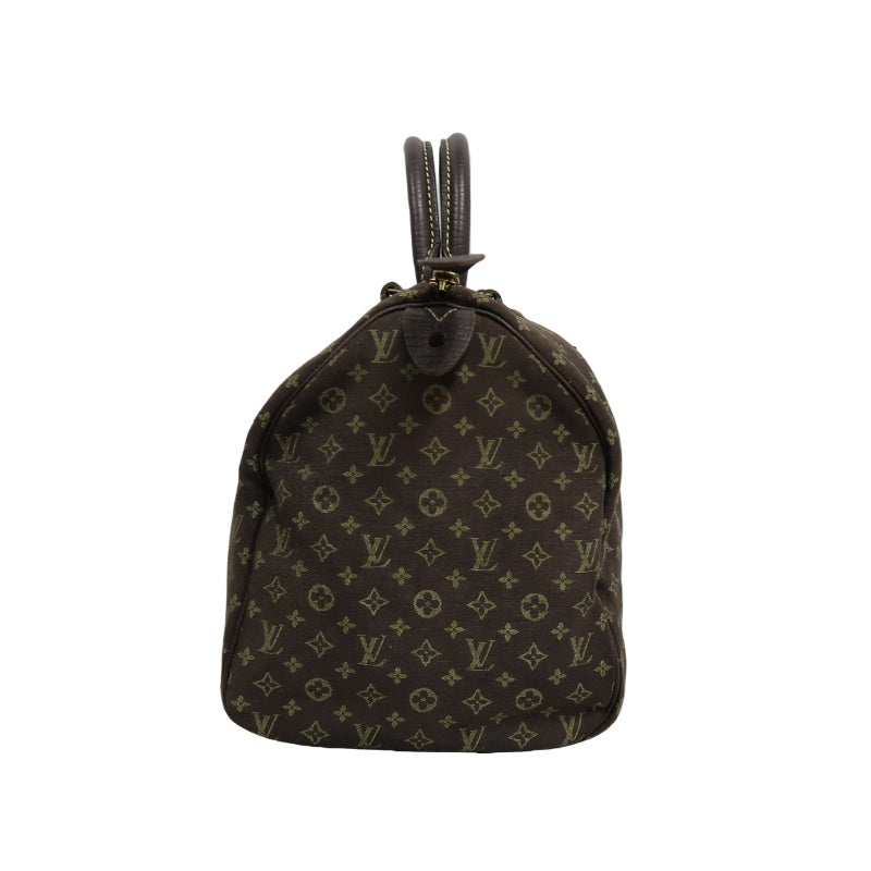 LOUIS VUITTON Speedy 30 Monogram Ideal Handbag Brown Denim