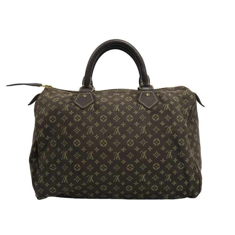 LOUIS VUITTON Speedy 30 Monogram Ideal Handbag Brown Denim