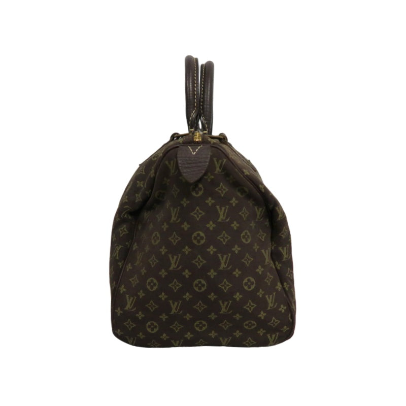 LOUIS VUITTON Speedy 30 Monogram Ideal Handbag Brown Denim