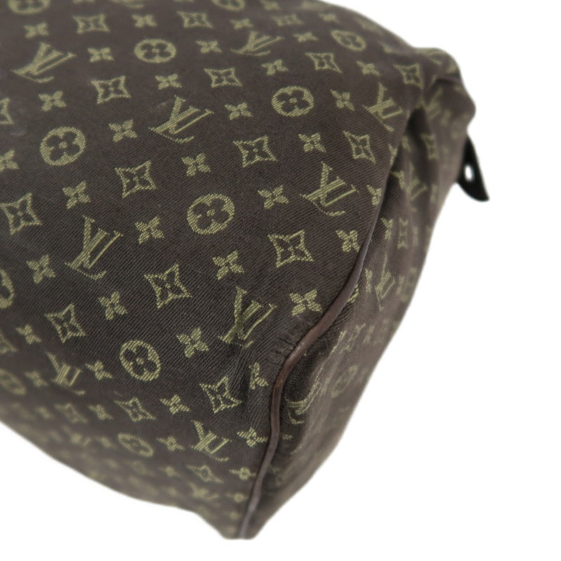 LOUIS VUITTON Speedy 30 Monogram Ideal Handbag Brown Denim